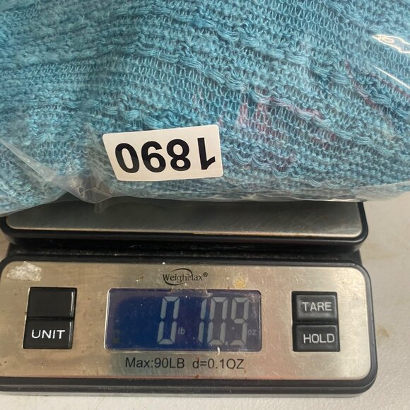 Eileen Fisher Knit Sweater XL Blue Linen Cotton Blend Lightweight Ribbed Coastal - Picture 10 of 10